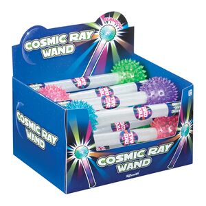 Toysmith Cosmic Ray Wand Assorted Color 9inch Toysmith Cosmic Ray Wand Assorted Color 9inch